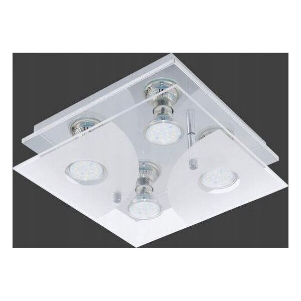 Ceiling lamp EGLO CABI, LED, 4 x 5 W, 4 x 240 lm, IP20, GU10, 25x25 cm