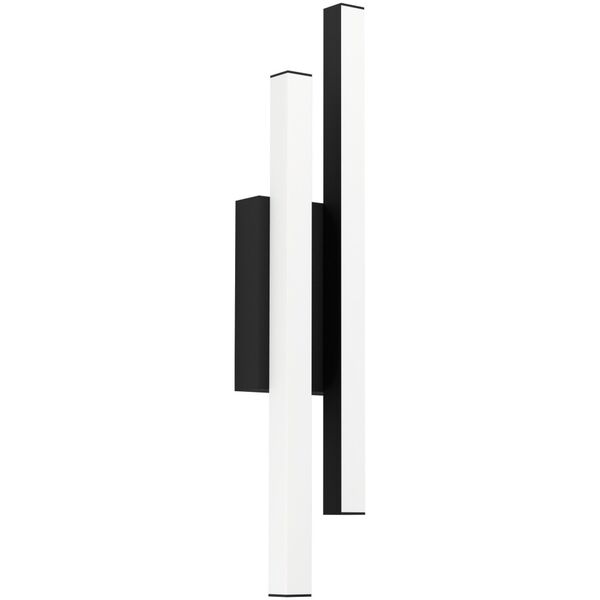 LED outdoor wall light EGLO SERRICELLA, IP55, 2x4.5W, 3000K, 1100lm, black, 10x6xh49.5 cm