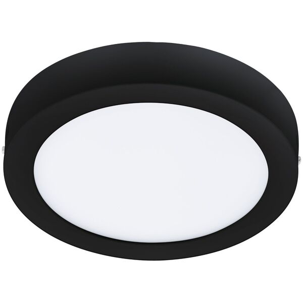 Smart LED surface light EGLO FUEVA-Z, IP44 16.5W, 2700-6500K, 2100lm, black color, O21cm, APP