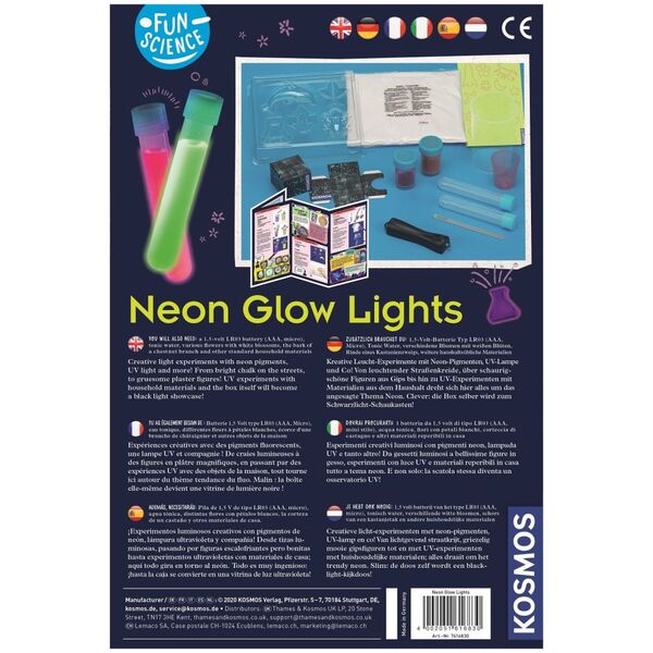 Kosmos TOY EDUCATIONAL SET NEON GLOW LIGHTS