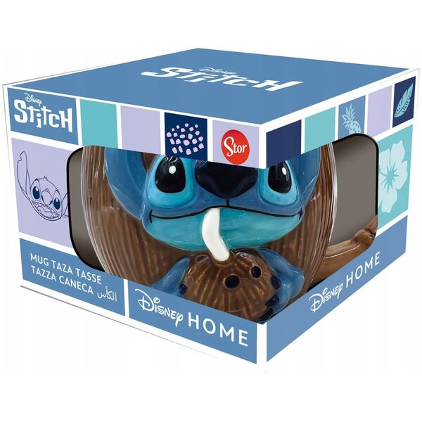Disney Stitch - Kubek ceramiczny 3D w pudełku prezentowym z kolekcji Coconut 325 ml
