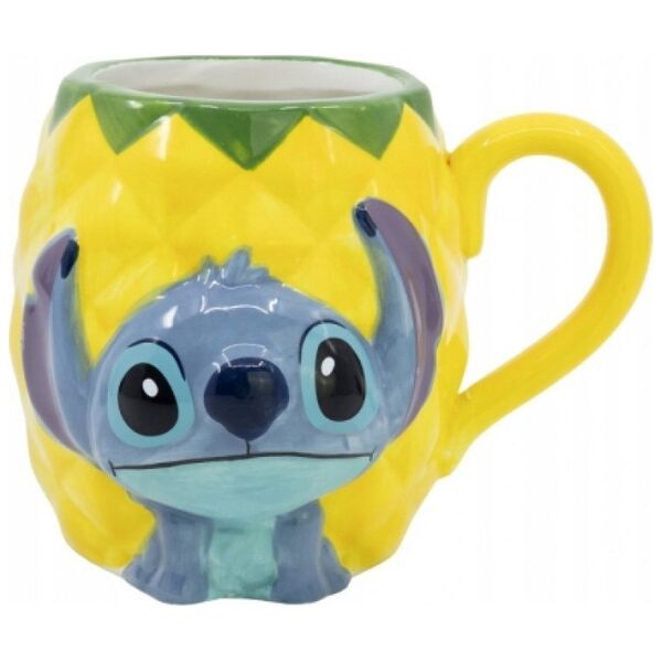Disney Stitch - Kubek ceramiczny 3D w pudełku prezentowym z kolekcji Pineapple 325 ml