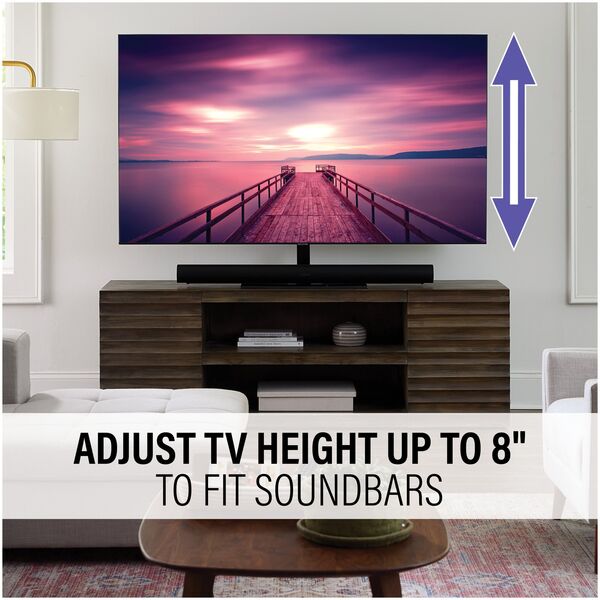 SANUS VSTV2, 101.6 cm (40"), 2.18 m (86"), 56.7 kg, 100 x 100 mm, 600 x 400 mm, Black