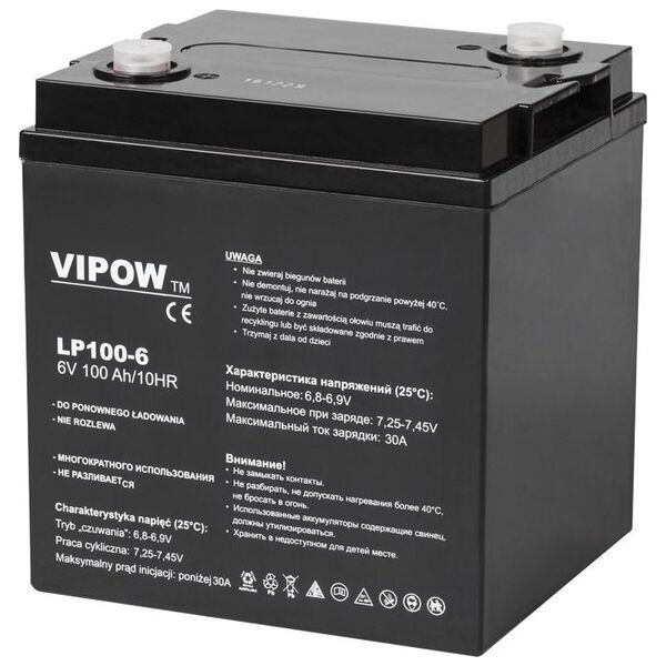 Vipow Akumulator 6V/100Ah (BAT0206)