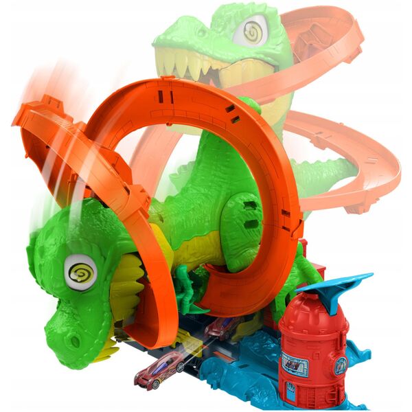 Mattel HW rinkinys „Dinozauras gaisrinėje“ (JBM73)