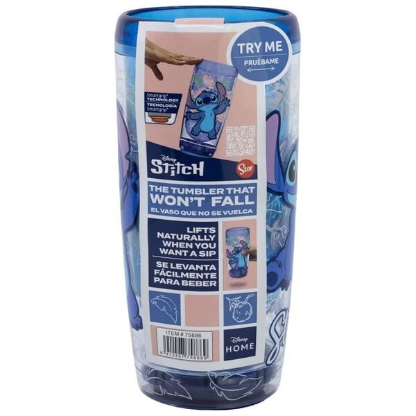 Disney Stitch - Nieprzewracalny kubek Dropsafe z podwójnymi ściankami z kolekcji Ohana 625 ml