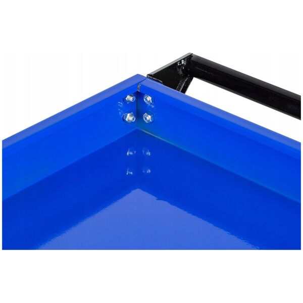 WORKSHOP TROLLEY 3 LEVELS REINFORCED /SILVER