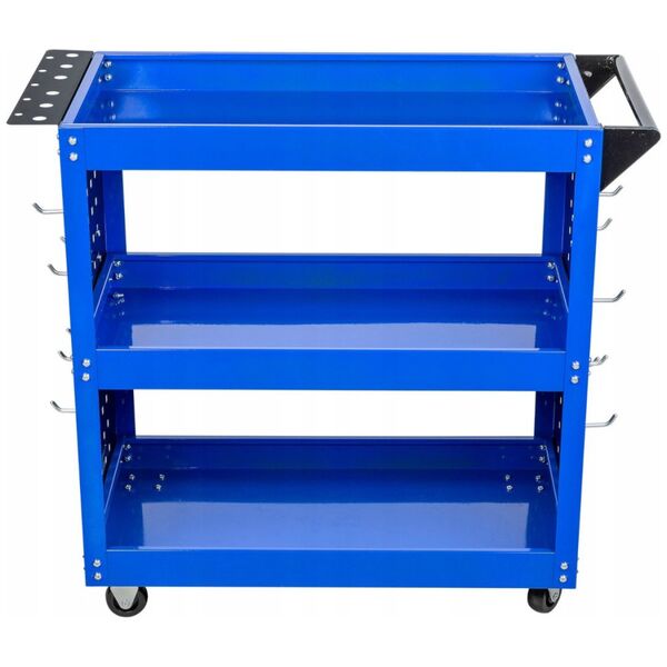 WORKSHOP TROLLEY 3 LEVELS REINFORCED /SILVER