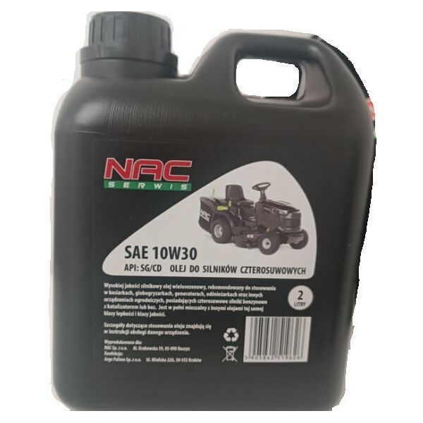 NAC LAWNMOWER OIL 10W30 2L 4-STROKE