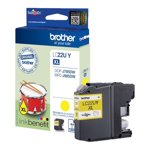 Tusz Brother tusz oryginalny LC-22UY, Yellow