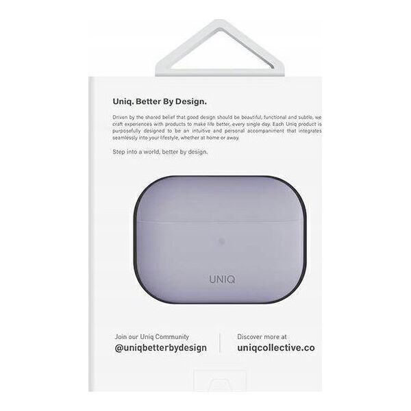 Uniq UNIQ etui Lino AirPods Pro 2 gen Silicone liliowy/lilac lavender