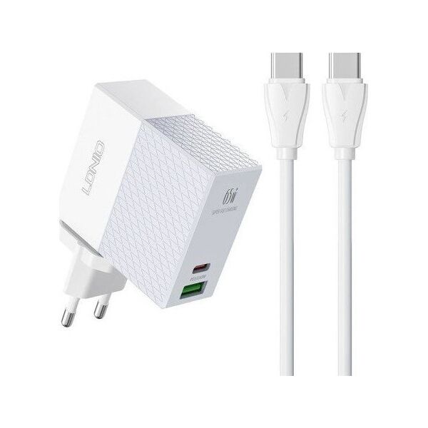 Ładowarka LDNIO Ładowarka sieciowa LDNIO A2620C USB, USB-C 65W + kabel USB-C - USB-C