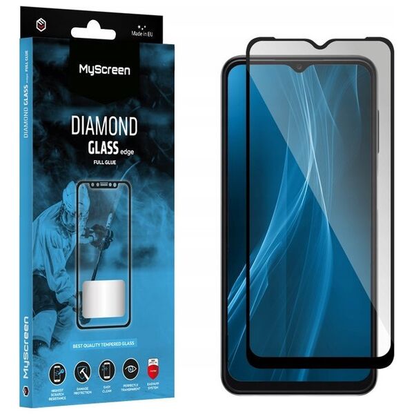MyScreen Protector TCL 20E - Szkło hartowane z klejem na całej powierzchni MyScreen DIAMOND GLASS edge FULL GLUE (czarna ramka)