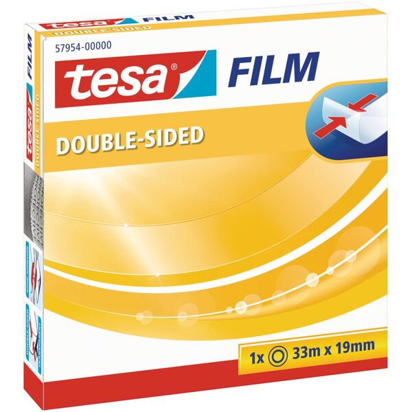 Tesa Tesa Double Sid. Ταινία 33m x 19mm διάφανη 57954 13338182 4042448053190