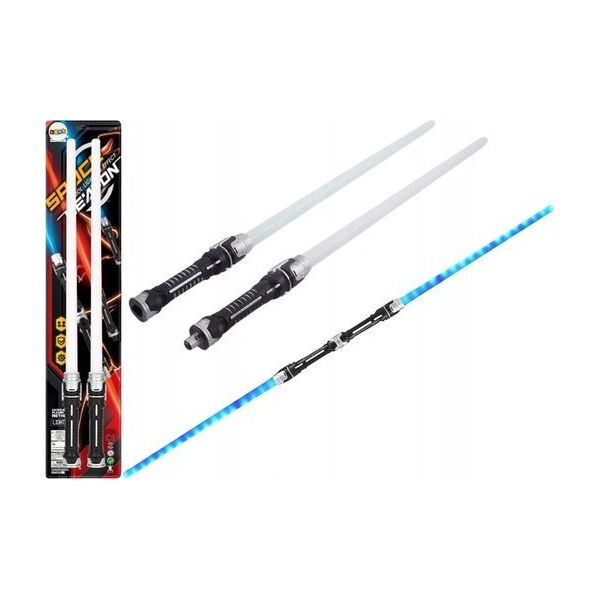 LeanToys Zestaw Mieczy Świetlnych 2w1 Kosmiczny Miecz Światła Dźwięki