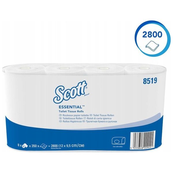 Kimberly-Clark Kimberly-Clark Scott - Papier toaletowy w małych rolkach - 350 odcinków