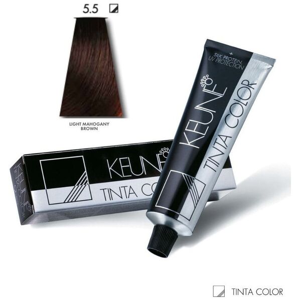 Keune Keune, Χρώμα Tinta, Μόνιμη Βαφή Μαλλιών, 5,5 Ανοιχτό Μαόνι Καφέ, 60 ml για γυναίκες 13321874 8717185381405
