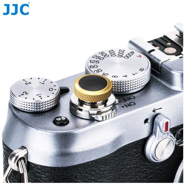 JJC Remote/Cable Release JJC SRB Deluxe Soft Shutter Release Button Gold - Black 13356314 6950291562265