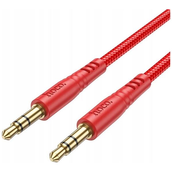 Kabel Hoco HOCO kabel AUX Jack 3,5 mm (męski) do Jack 3,5 mm (męski) UPA24 1 m czerwony