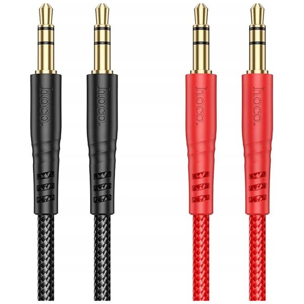Kabel Hoco HOCO kabel AUX Jack 3,5 mm (męski) do Jack 3,5 mm (męski) UPA24 1 m czerwony