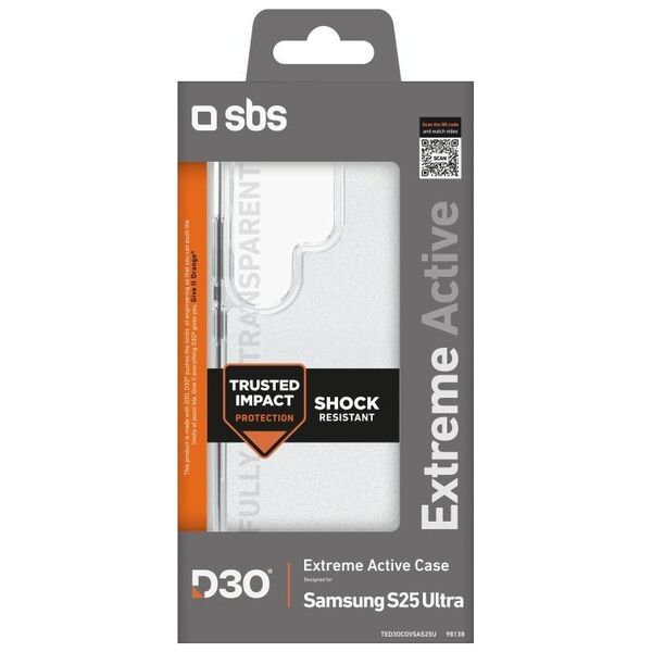 D3O Cover Samsung S25 Ultra, transparent