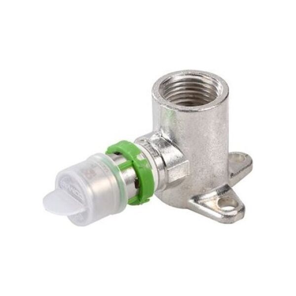 Kolano naścienne GW zaprasowywane MultiSkin mosiądz/cynowany 20x1/2 L = 40 mm