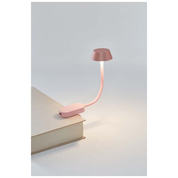 Lexon Mimi LED Reading Lamp Light Pink