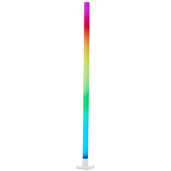 LED floor lamp BRILLIANT DONETTA, 6.5W, ICRGB, 125lm, DIM, music sensor, 150 cm, with remote control