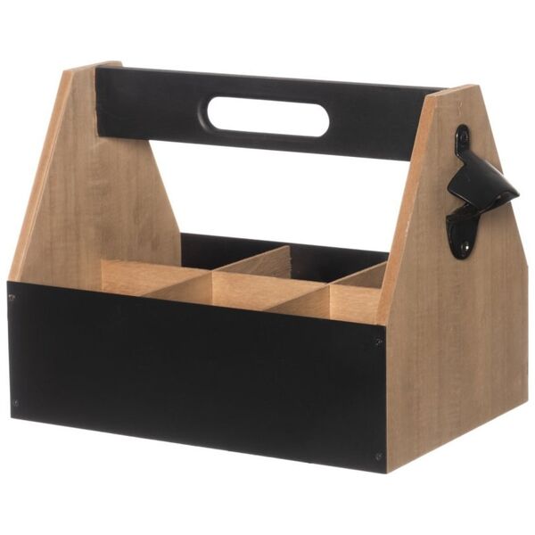 Decorative box with handle BISTRO, 6 compartments, 29 x 23 cm