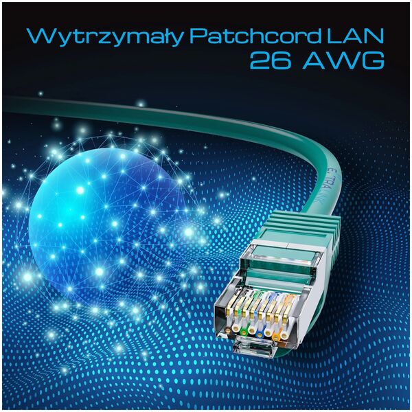 Extralink Kat.7 S/FTP 5m 20G Zielony | Patchcord LAN | Miedź Kabel sieciowy skrętka