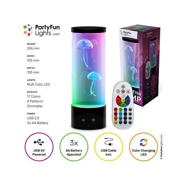 Gople lampe med fjernbetjening H: 30cm