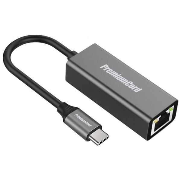 Καλώδιο USB PremiumCord PremiumCord prřevodník υποδοχή USB-C σε Gigabit RJ45 13217722 8592220022457