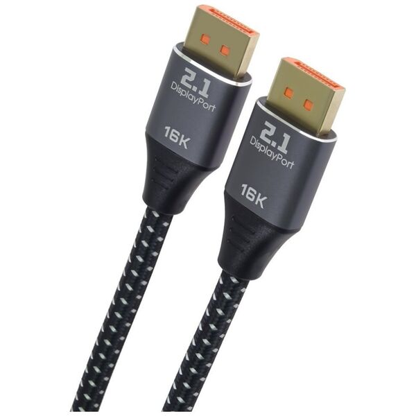 Καλώδιο PREMIUMCORD DisplayPort 2.1, 16K@60Hz, 8K@120Hz, 2m 14440857 8592220026042