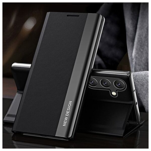 Sleep Case Pro etui do Samsung Galaxy S24 FE z klapką i podstawką - czarne