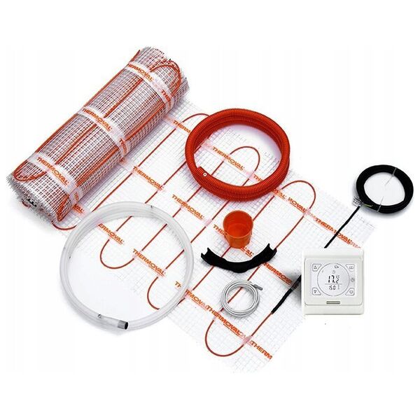 Zestaw mata grzejna jednostronnie zasilana WT 2010 AL, 150 W/m2, 1,5 m2, regulator TT 16Ogrzewanie podłogowe