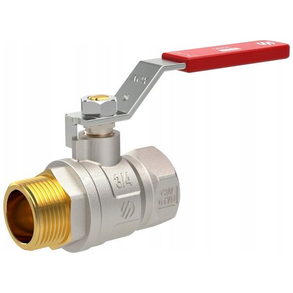 Zawór kulowy do wody DN15 1/2 GZ-GW SENA VA30 dźwignia Inox