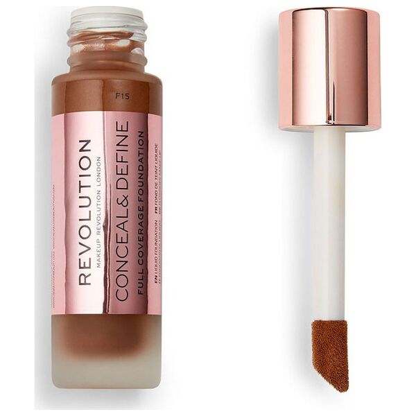 Makeup Revolution Makeup Revolution, Conceal & Define, Oil Free, Cream Foundation, F 15, 23 ml για γυναίκες 13075557 5057566046251