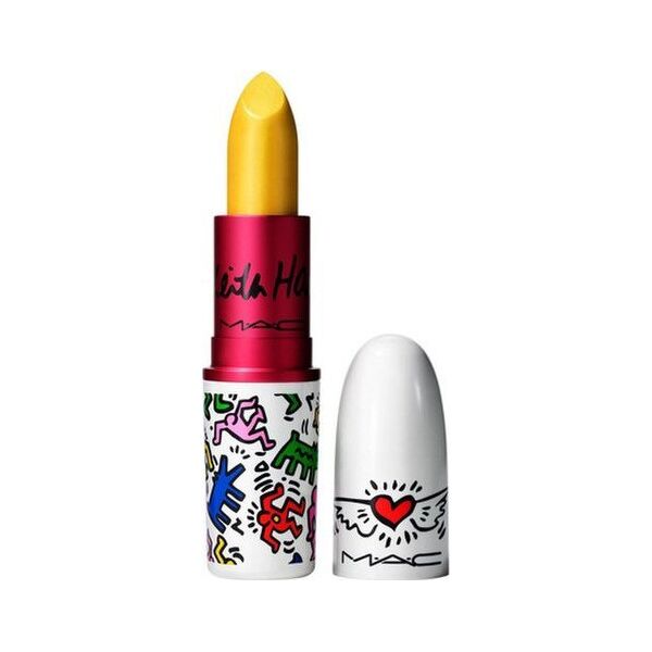 MAC MAC, Viva Glam X Keith Haring, Longwear, Κρεμ κραγιόν, κίτρινο, 3 g για γυναίκες 13076087 773602641918