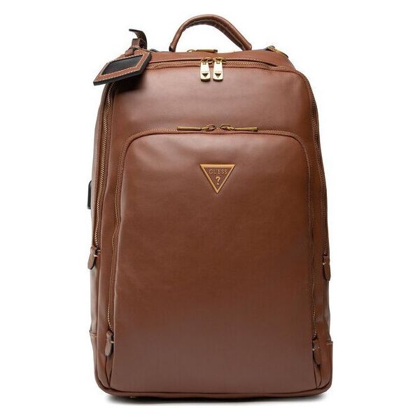 Guess Guess, Scala, Synthetic Leather, Backpack, Brown, For Men, 27.5 x 42.5 x 13 cm For Men
