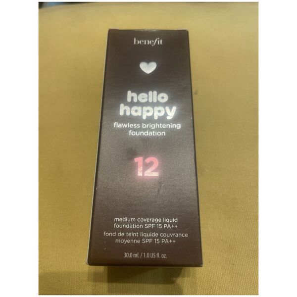 Benefit Benefit, Hello Happy, Brightening, Liquid Foundation, 12, Deep Warm, SPF 15, 30 ml για γυναίκες 13079301 602004105707