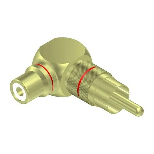 Προσαρμογέας AV Procab PROCAB VC215 από RCA/Cinch αρσενικό σε RCA/Cinch θηλυκό - γωνιακό (90°), ζεύγος 13332305 5414795023222
