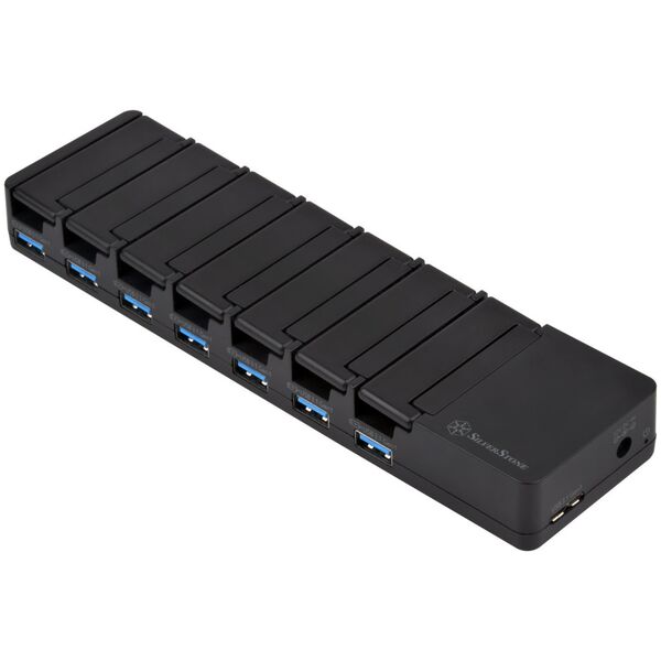 SilverStone USB HUB SilverStone SST-UC03B-PRO - USB Lade Station, 7 Port - 36 Watt 13333462 4710007226377