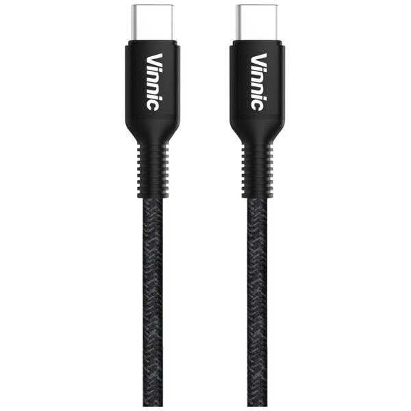 Vinnic USB-C To USB-C Cable 1m 60W, black
