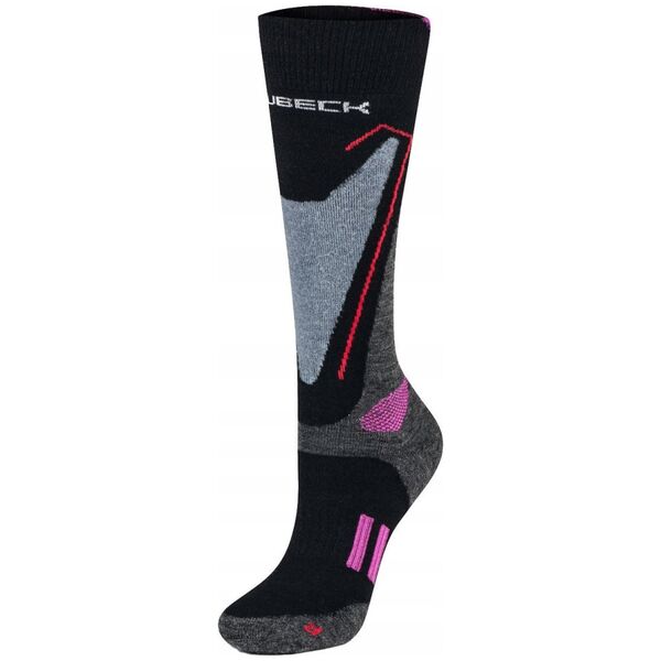 Brubeck BSN002/W Γυναικείες κάλτσες Snow Force Ανοιχτό γκρι/ροζ M/39-41 8171701 5902487041864