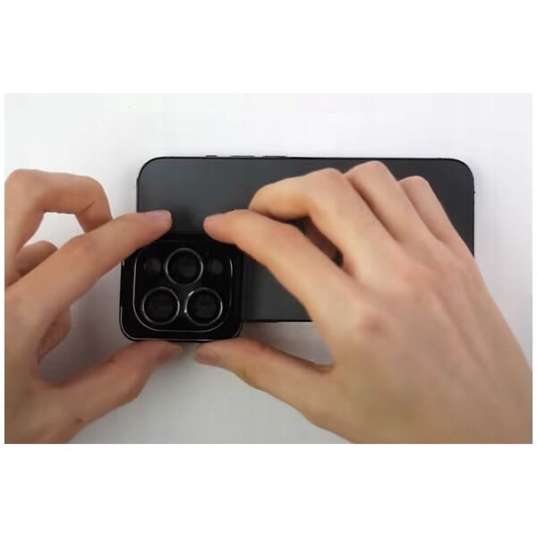 MyScreen Diamond Glass Camera Lens Cover for Samsung Galaxy S25 black