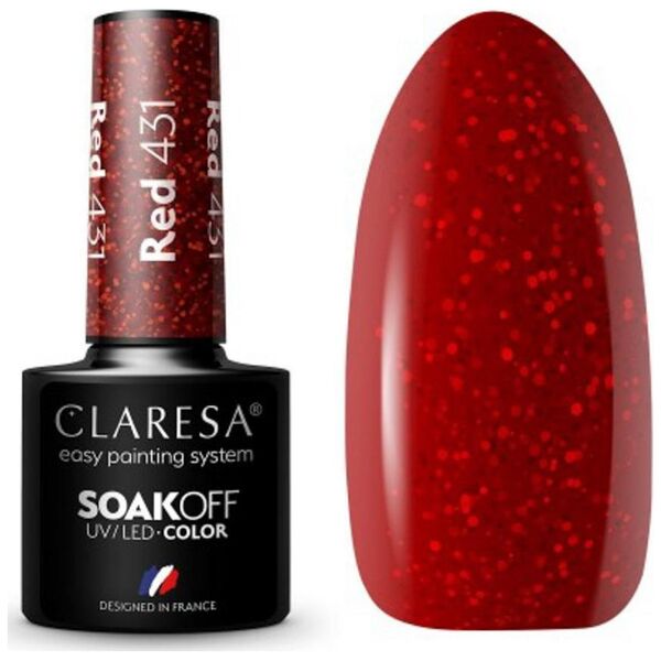 Claresa CLARESA Lakier hybrydowy RED 431 -5g