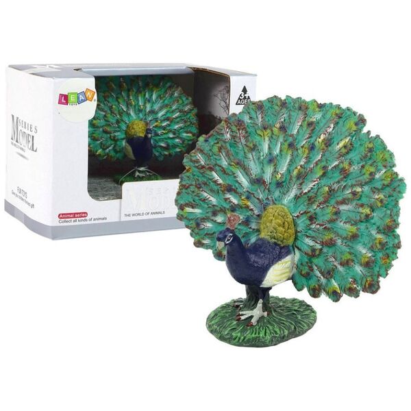 Figurka LeanToys Figurka kolekcjonerska Paw Królewski Zwierzęta Świata