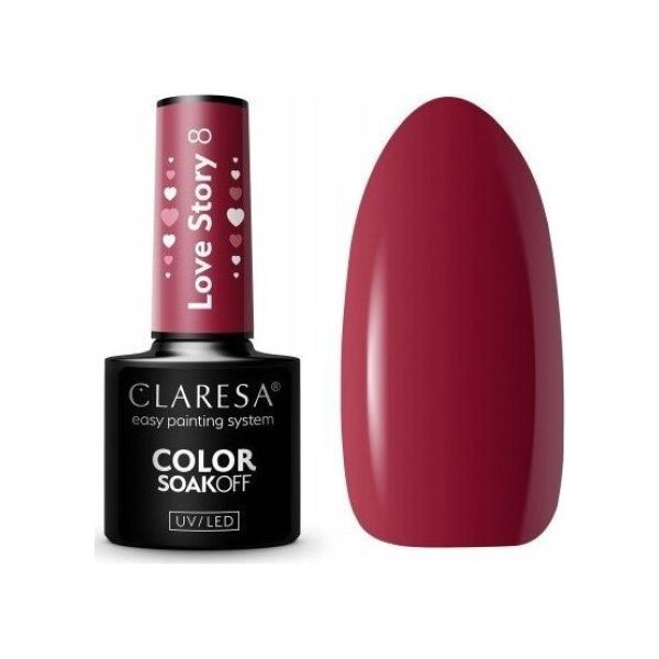 Activeshop CLARESA Lakier Hybrydowy LOVE STORY 8 - 5g