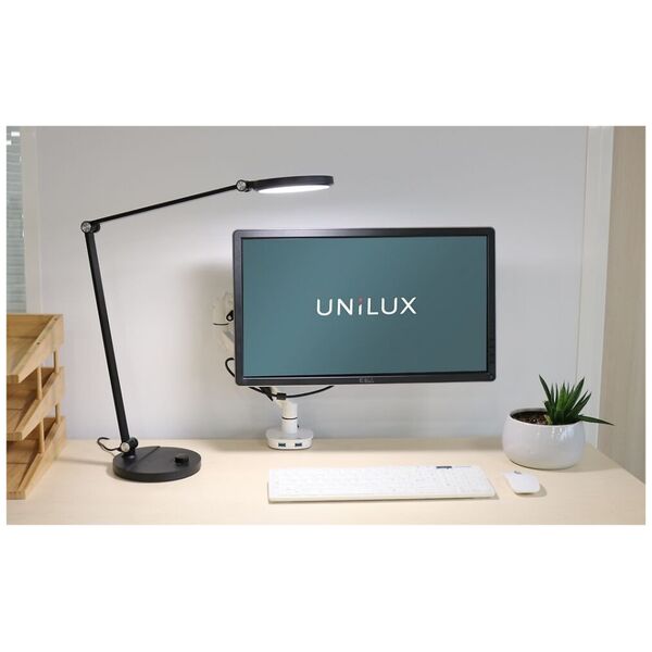 Lampka biurkowa Unilux Lampka na biurko Unilux Everest czarna