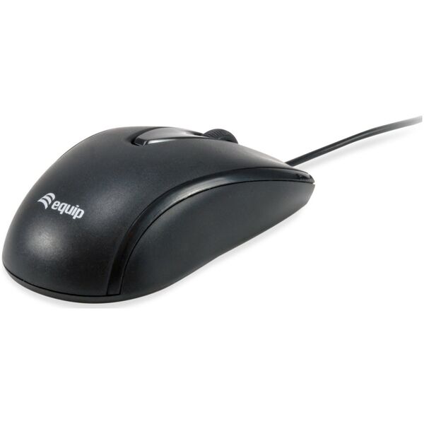 Mysz Equip Equip Optische Maus USB-C Comp.  Rechts-Linkshänder 1.5m  sw